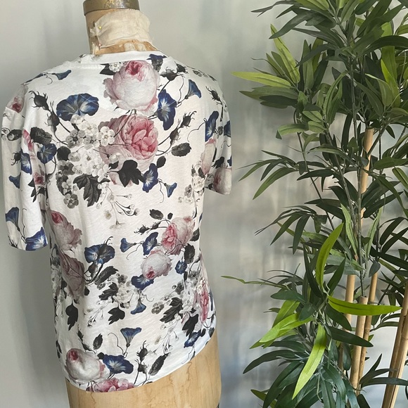 Authentic ERDEM Floral-print Hettie T-shirt Large - Picture 4 of 6